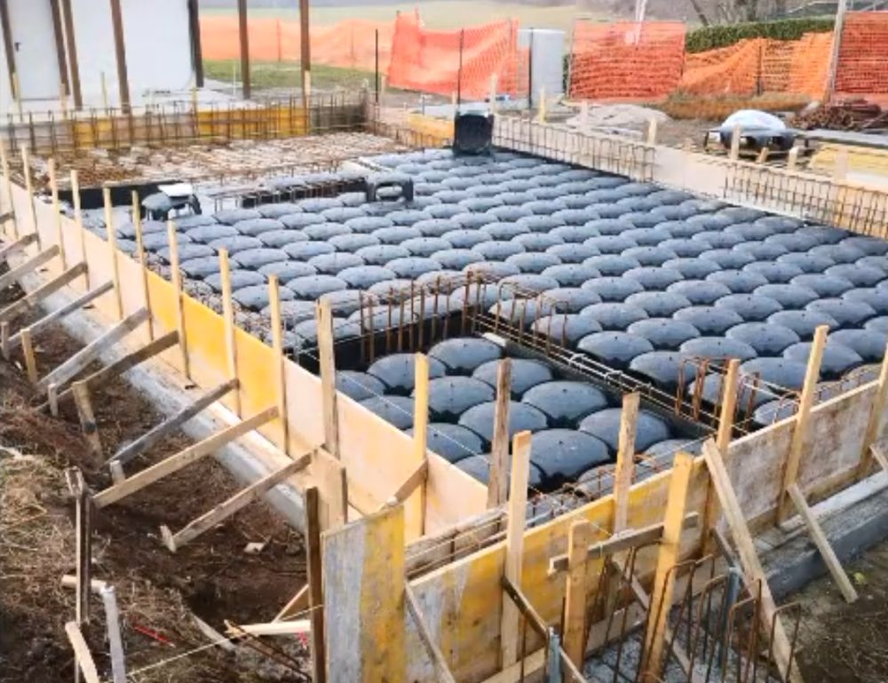 Carpenteria – Fondazioni con vespaio igloo